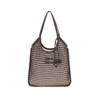Miu Miu Brown Viscose Shoulder Bag