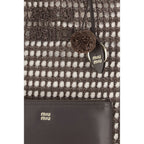 Miu Miu Brown Viscose Shoulder Bag