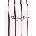Dior White Cotton Pattern Shirt
