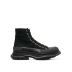 Alexander McQueen Black Canvas High Top Sneakers