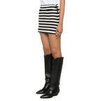 Celine Black Cotton Mini Skirt