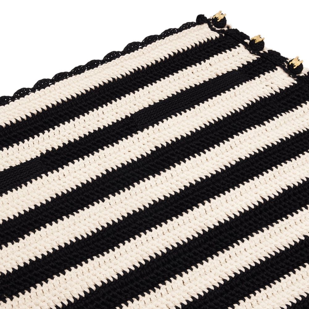 Celine Black Cotton Mini Skirt
