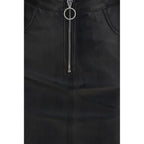Fiorucci Black Lamb Leather Mini Skirt