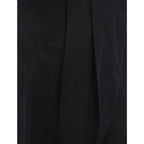 Salvatore Ferragamo Black Silk Casual Pants
