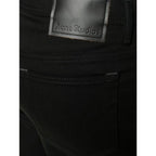 Acne Studios Black Cotton Straight-Leg Jeans