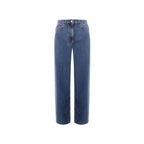 Valentino Blue Cotton Jeans Denim