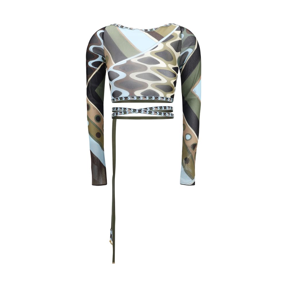 Emilio Pucci Bicolor Polyamide Pattern Shirt