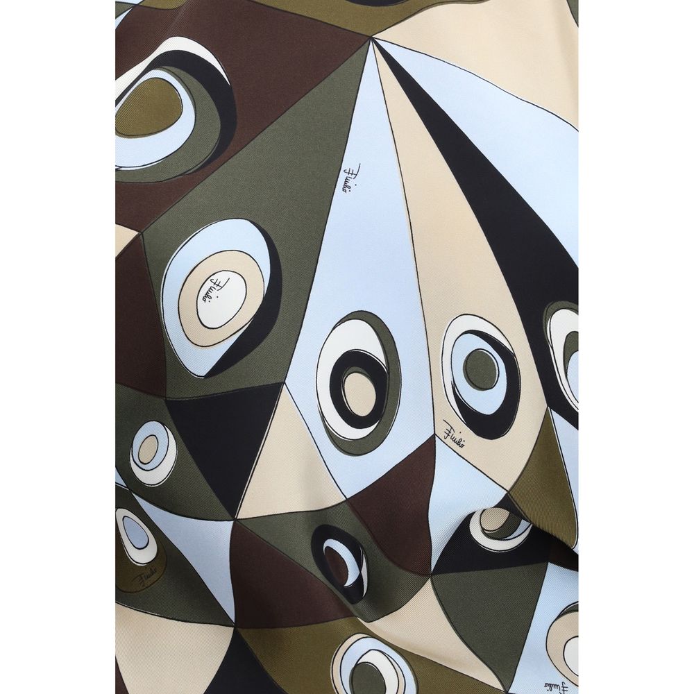 Emilio Pucci Bicolor Silk Pattern Shirt