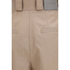 Balenciaga Beige Cotton Flared Pants