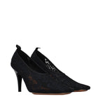 Stella McCartney Black Fabric High Heel Pumps