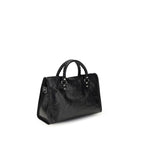 Balenciaga Black Lamb Ovis Aries Aries Shoulder Bag
