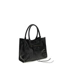 Balenciaga Black Lamb Ovis Aries Aries Shoulder Bag