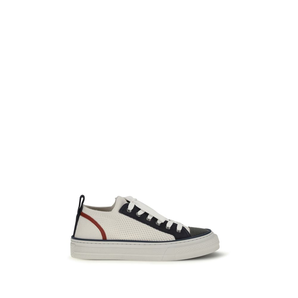 Brunello Cucinelli Multicolor Cotton Low Top Sneakers