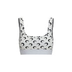 Marine Serre White Polyamide Sport Bra