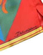 Dolce & Gabbana Multicolor Printed Long Sleeve Button Down Shirt Top