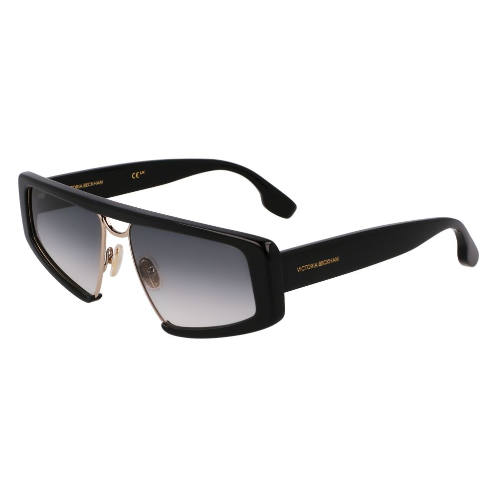 Victoria Beckham Black Metal & Plastic Sunglasses