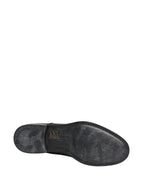 Dolce & Gabbana Black Calfskin Leather Derby Men Dress Shoes