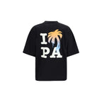 Palm Angels Black Cotton T-Shirt