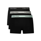 Calvin Klein Black Polyester Men's Boxer