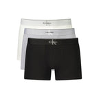 Calvin Klein Grey Cotton Men's Boxer