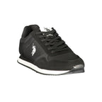 U.S. POLO ASSN. Black Polyurethane Men's Sneaker