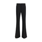 Max Mara Black Viscose Flared Pants