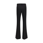 Max Mara Black Viscose Flared Pants