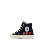 Comme Des Garçons Play x Converse Black Cotton High Top Sneakers