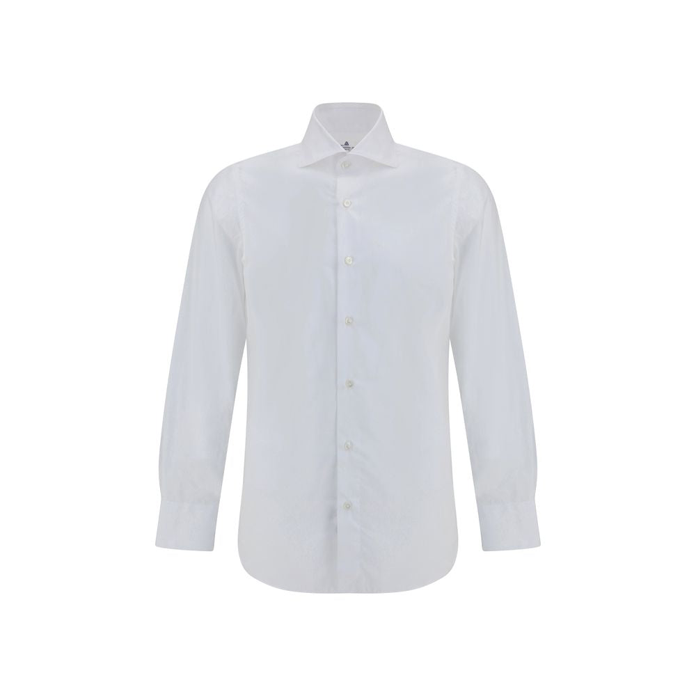 Finamore White Cotton Shirt