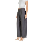 Only Gray Polyester Casual Pants