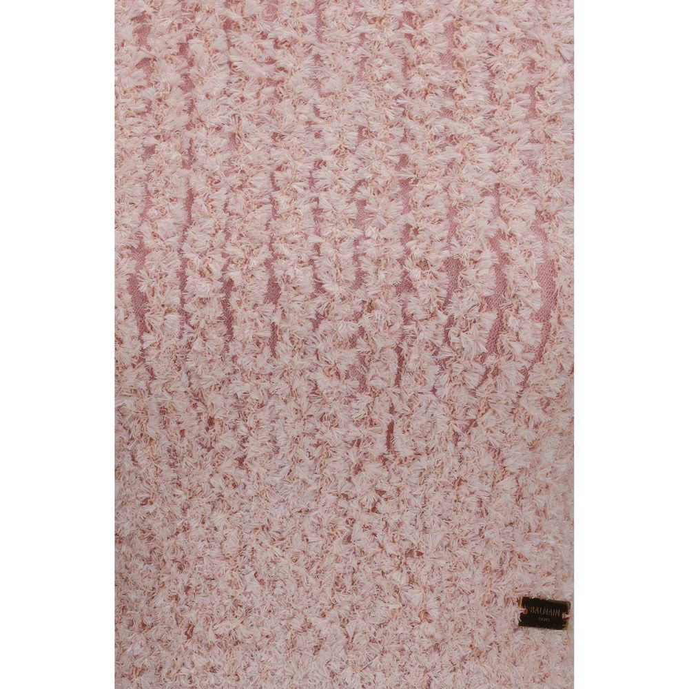 Balmain Multicolor Viscose Sleeveles T-Shirt