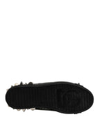 Dolce & Gabbana Black Portofino Graffiti Stud Sneakers Shoes