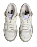 Dolce & Gabbana White Low Top Custom 2.Zero Sneakers Shoes