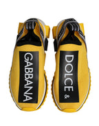 Dolce & Gabbana Yellow Sorrento SlipOn Low Top Sneakers Shoes
