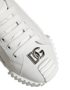 Dolce & Gabbana White NS1 Lace Up Low Top Sneakers Shoes