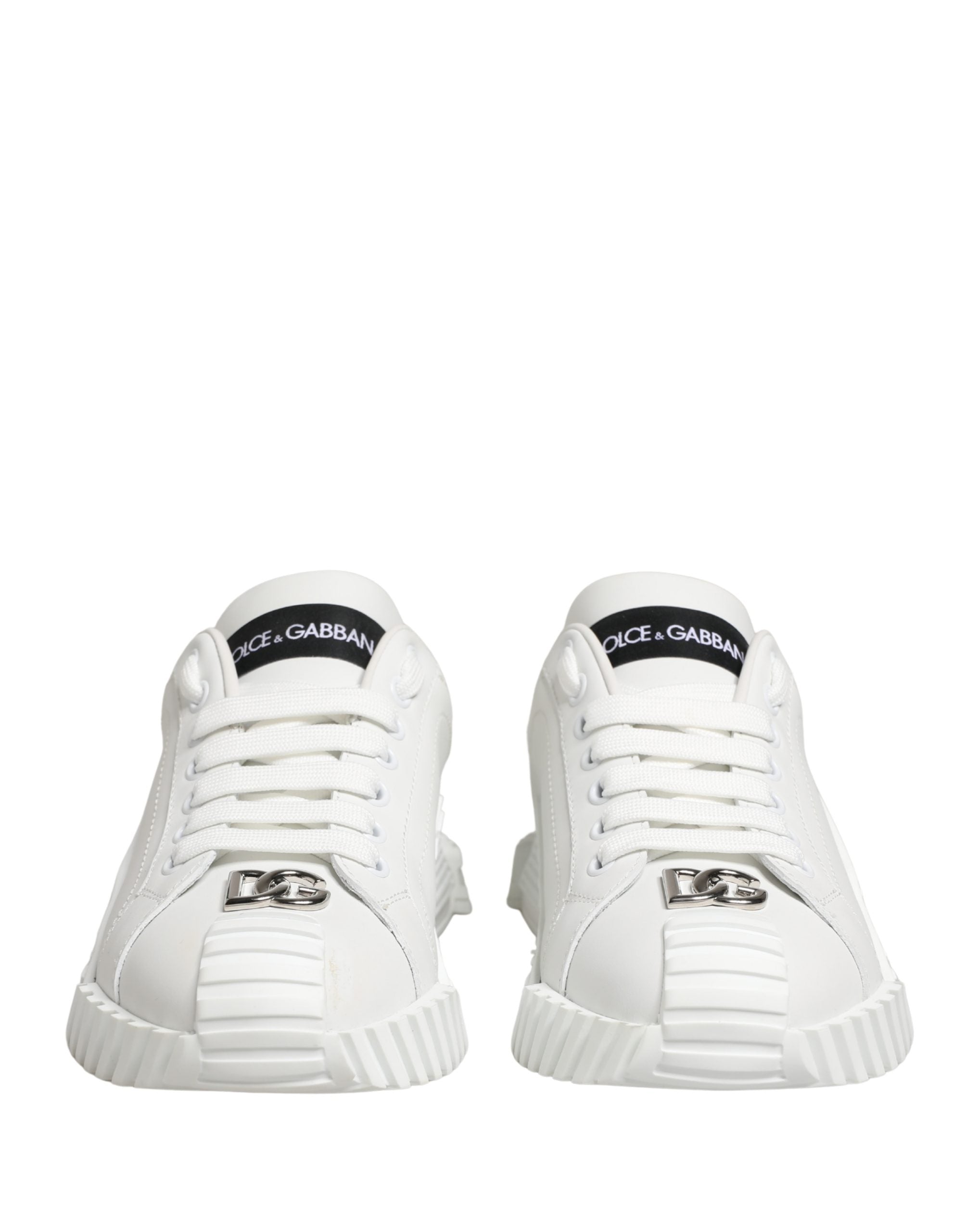 Dolce & Gabbana White NS1 Lace Up Low Top Sneakers Shoes