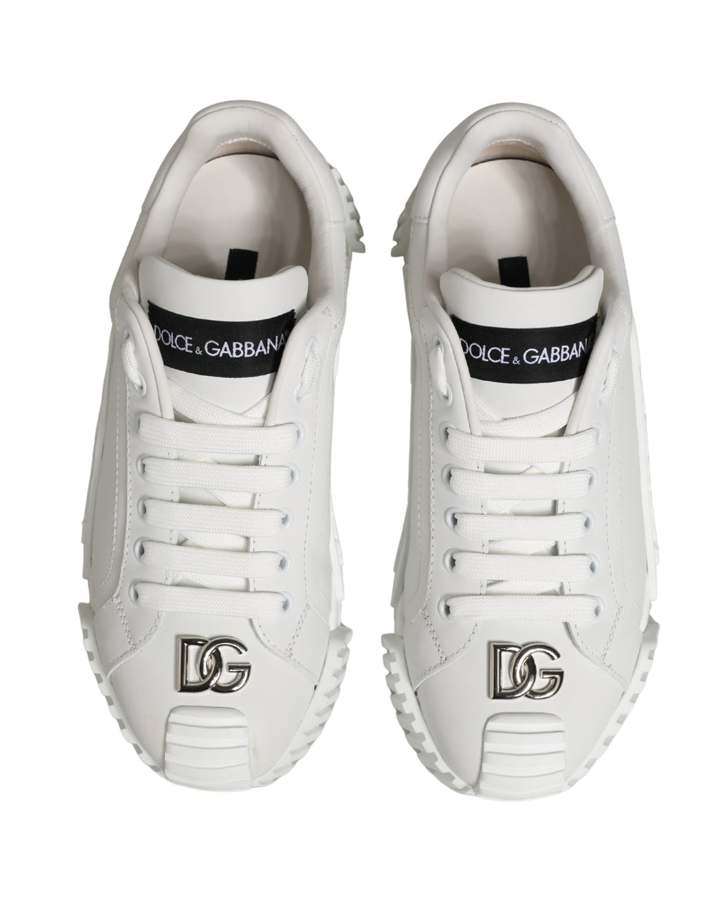 Dolce & Gabbana White NS1 Lace Up Low Top Sneakers Shoes
