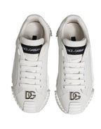 Dolce & Gabbana White NS1 Lace Up Low Top Sneakers Shoes