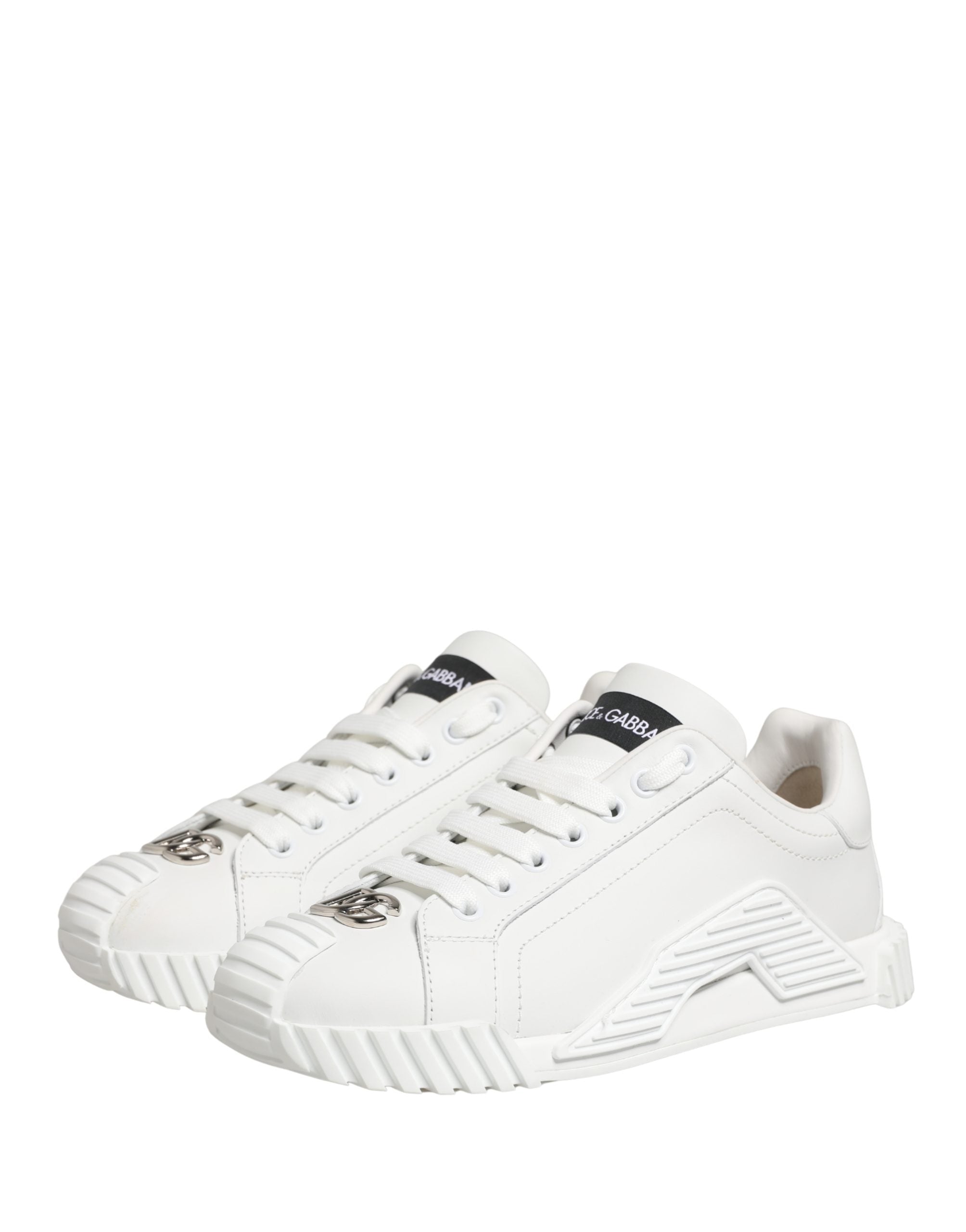 Dolce & Gabbana White NS1 Lace Up Low Top Sneakers Shoes