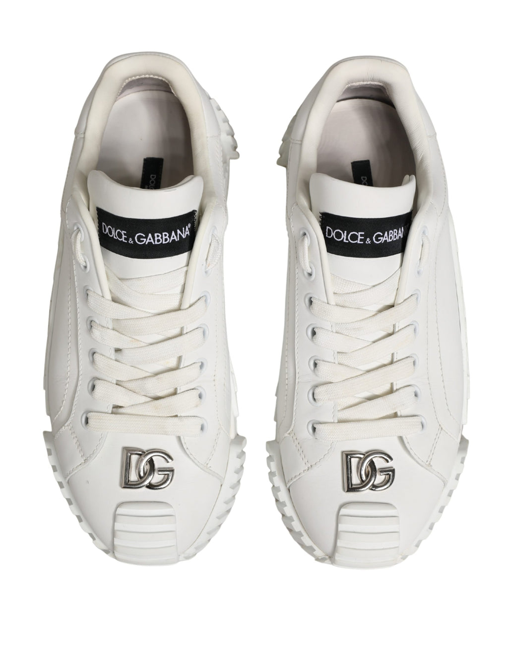 Dolce & Gabbana White NS1 Lace Up Low Top Sneakers Shoes