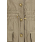Balmain Beige Cotton Casual Dress