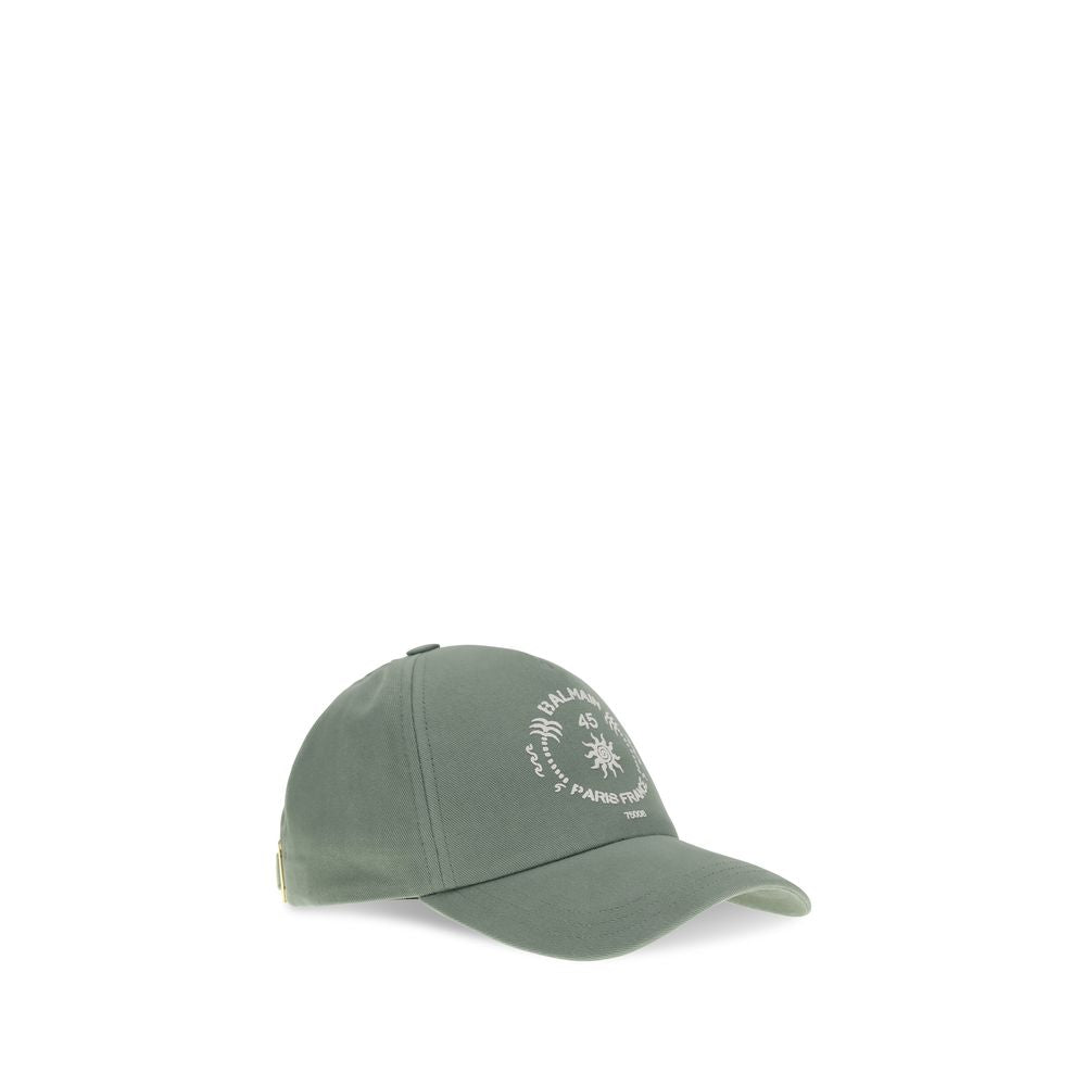 Balmain Bicolor Cotton Cap (Baseball Hat)