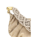 Balmain Beige Fabric Shoulder Bag