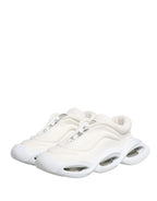 Dolce & Gabbana White Slip On Wave Low Top Sneakers Shoes