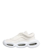 Dolce & Gabbana White Slip On Wave Low Top Sneakers Shoes