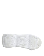Dolce & Gabbana White Slip On Wave LowTop Sneakers Shoes