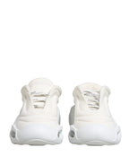 Dolce & Gabbana White Slip On Wave LowTop Sneakers Shoes