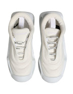 Dolce & Gabbana White Slip On Wave LowTop Sneakers Shoes