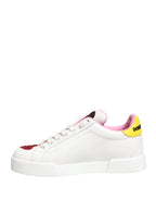 Dolce & Gabbana White Portofino Amore Low Top Sneakers Shoes