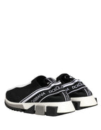 Dolce & Gabbana Black Sorrento Slip On Low Top Sneakers Shoes